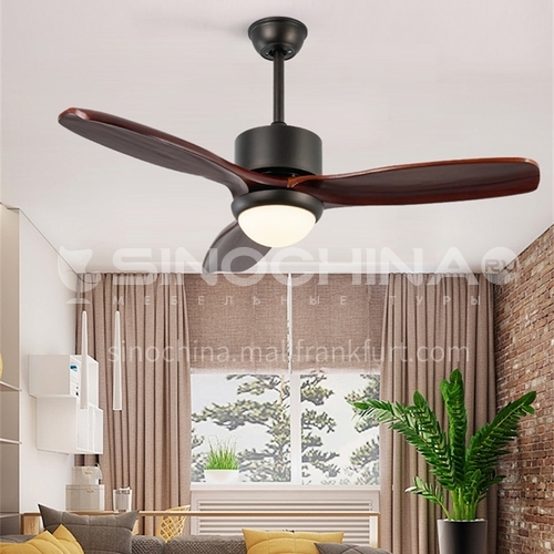 American style living room household fan lamp wooden dining room retro lamp-DSYF-SLY2166